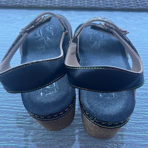 L'Artiste by Spring Step Leather Wedge Sandals Cuteness size 39 - Picture 4 of 10